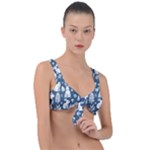 Easter bunny pattern Front Tie Bikini Top