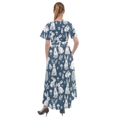 Front Wrap High Low Dress 