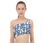 Easter bunny pattern Spliced Up Bikini Top 