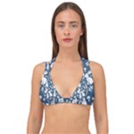 Easter bunny pattern Double Strap Halter Bikini Top