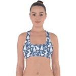 Easter bunny pattern Cross Back Hipster Bikini Top 