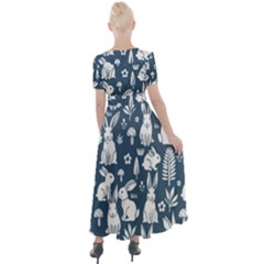 Button Up Short Sleeve Maxi Dress 