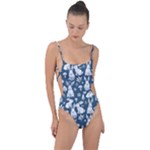 Easter bunny pattern Tie Strap One Piece Swimsuit