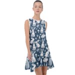 Easter bunny pattern Frill Swing Dress