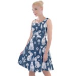 Easter bunny pattern Knee Length Skater Dress
