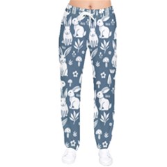 Women Velvet Drawstring Pants 