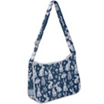 Easter bunny pattern Zip Up Shoulder Bag