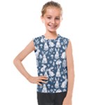 Easter bunny pattern Kids  Mesh Tank Top