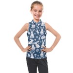 Easter bunny pattern Kids  Sleeveless Polo T-Shirt