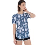 Easter bunny pattern Perpetual Short Sleeve T-Shirt