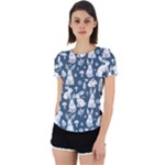 Easter bunny pattern Back Cut Out Sport T-Shirt