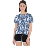 Easter bunny pattern Open Back Sport T-Shirt