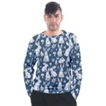 Easter bunny pattern Men s Long Sleeve Raglan T-Shirt