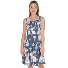 Knee Length Skater Dress With Pockets 