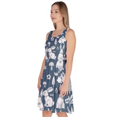 Knee Length Skater Dress With Pockets 