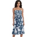 Knee-Length Strapless Bra Top Dress 