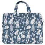 Easter bunny pattern MacBook Pro 15  Double Pocket Laptop Bag 