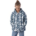 Easter bunny pattern Kids  Oversized Hoodie