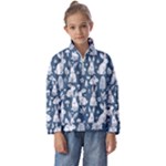 Easter bunny pattern Kids  Half Zip Hoodie