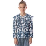 Easter bunny pattern Kids  Peter Pan Collar Blouse