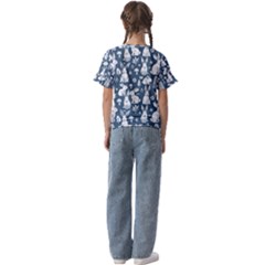 Kids  Cuff Sleeve Scrunch Bottom T-Shirt 