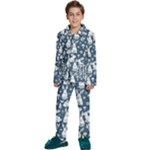 Easter bunny pattern Kids  Long Sleeve Velvet Pajamas Set