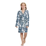 Easter bunny pattern Kids  Long Sleeve Velvet Lounge Robe