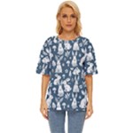 Easter bunny pattern Oversized Basic T-Shirt