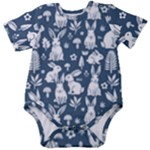 Easter bunny pattern Baby Short Sleeve Bodysuit