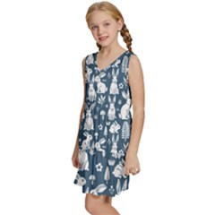 Kids  Sleeveless Tiered Mini Dress 