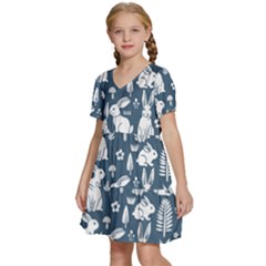 Kids  Short Sleeve Tiered Mini Dress 