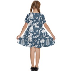 Kids  Short Sleeve Tiered Mini Dress 