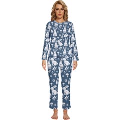 Womens  Long Sleeve Lightweight Pajamas Set 