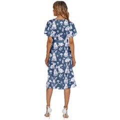 Women s Kimono Wrap Satin Dress 
