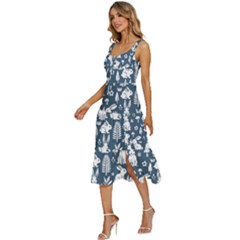 Women s Sleeveless Corset Midi Dress 