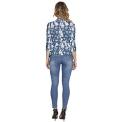 Women s 3/4 Sleeve Ruffle Edge Open Front Jacket 