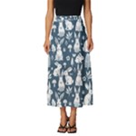 Easter bunny pattern Classic Midi Chiffon Skirt