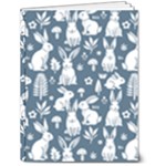 Easter bunny pattern 6  x 8  Hardcover Notebook