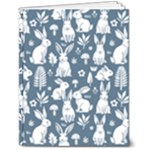 Easter bunny pattern 7  x 9  Hardcover Notebook