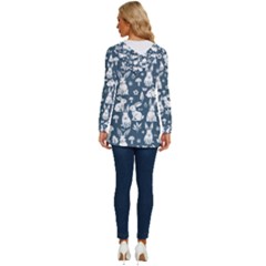 Long Sleeve Drawstring Hooded Top 