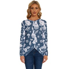 Long Sleeve Crew Neck Pullover Top 