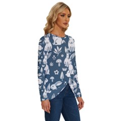 Long Sleeve Crew Neck Pullover Top 