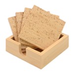 Easter bunny pattern Bamboo Coaster Set