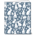 Easter bunny pattern 8  x 10  Hardcover Notebook