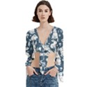 Trumpet Sleeve Cropped Top 