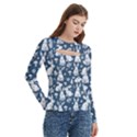 Women s Cut Out Long Sleeve T-Shirt 