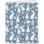 Easter bunny pattern 7  x 9  Softcover Notebook