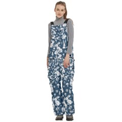 Women s Side Zip Front Pouch Ski And Snowboard Bib Pants	 