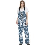 Easter bunny pattern Women s Front Zip Ski And Snowboard Bib Pants