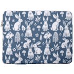 Easter bunny pattern 17  Vertical Laptop Sleeve Case With Pocket